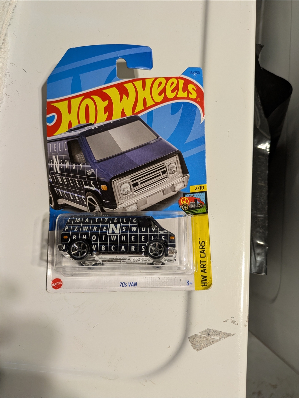 Hot Wheels 70s Van Toy Vehicle - Black Letterboard Design